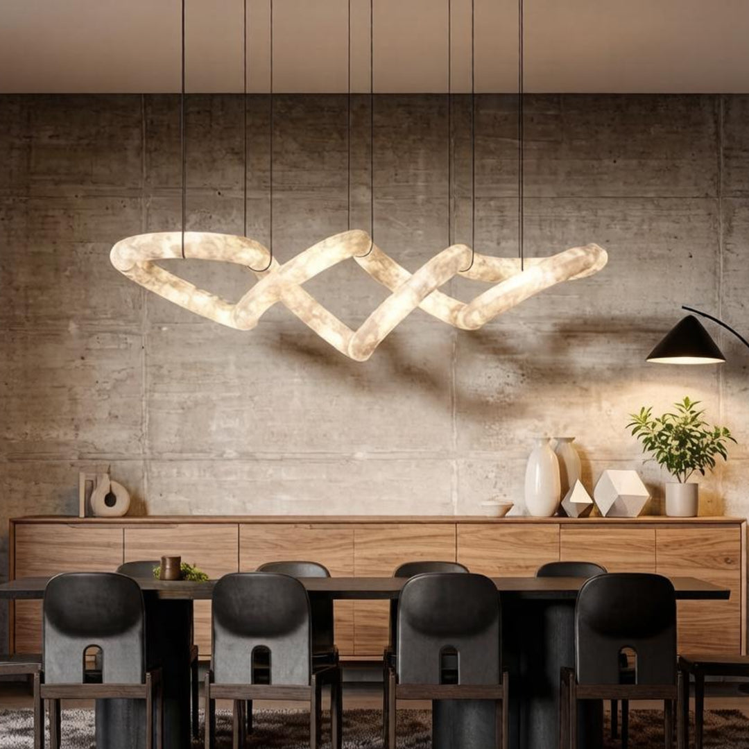 Infinity Glow Alabaster Chandelier – AIBIALIGHT