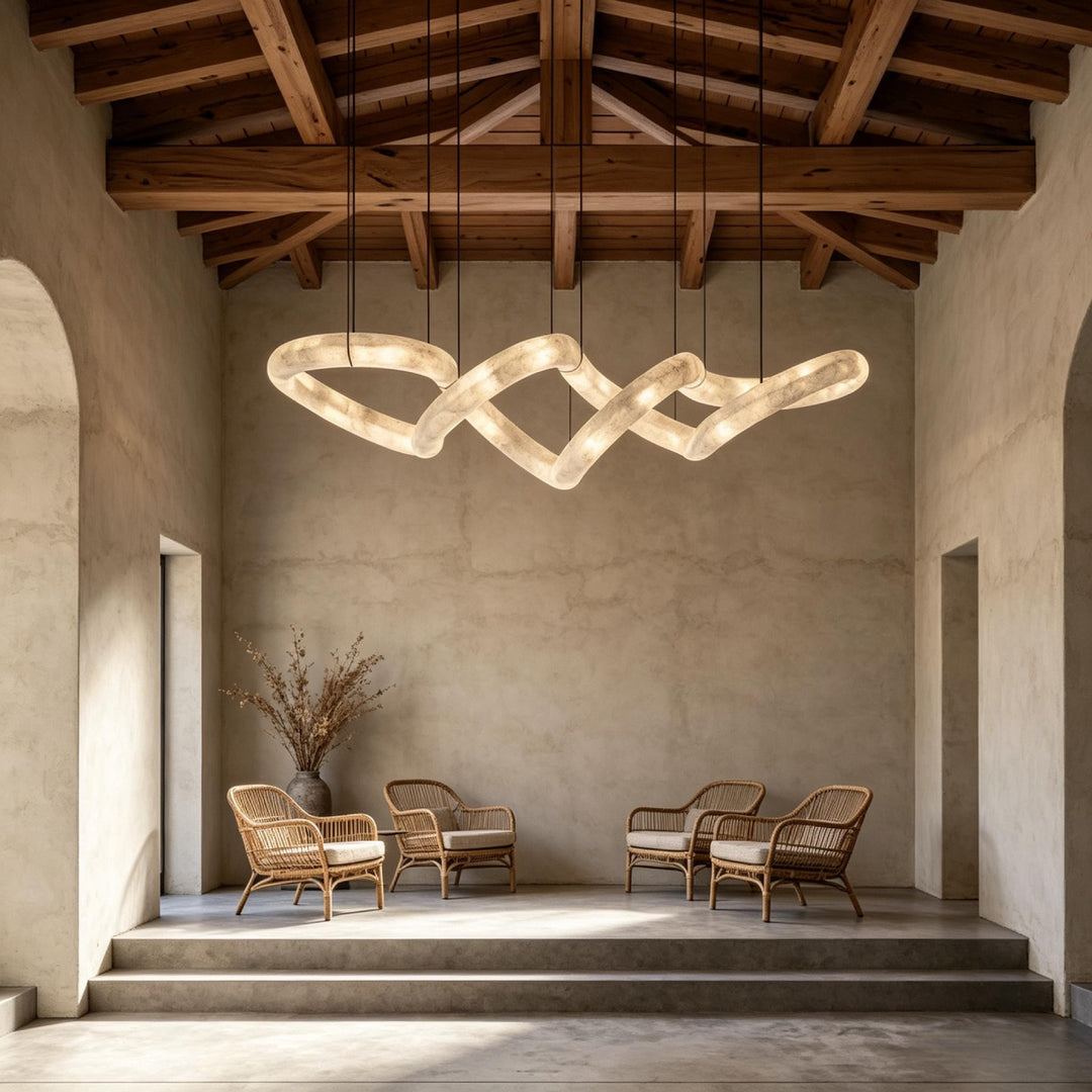 Infinity Glow Alabaster Chandelier – AIBIALIGHT