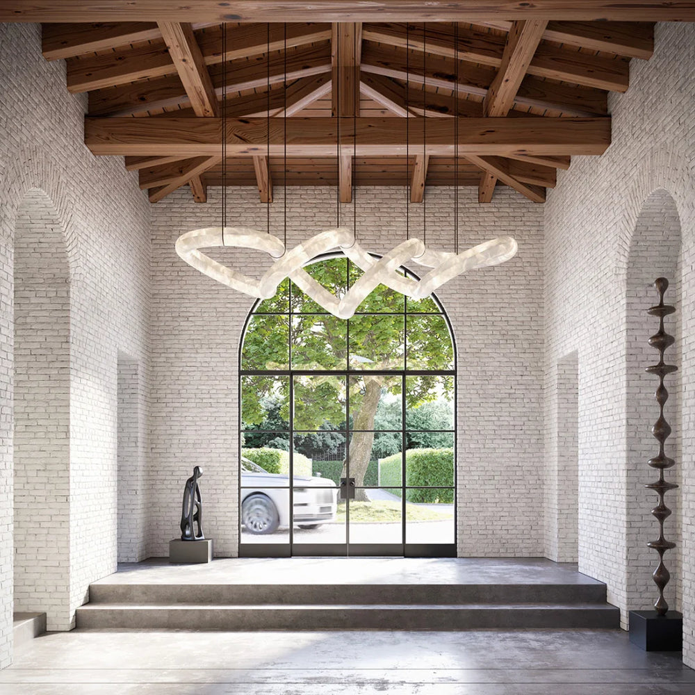 Infinity Glow Alabaster Chandelier – AIBIALIGHT