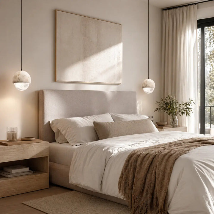 Iora Dome Alabaster Pendant Lamp 10
