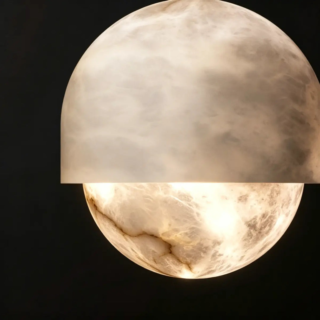 Iora Dome Alabaster Pendant Lamp 2