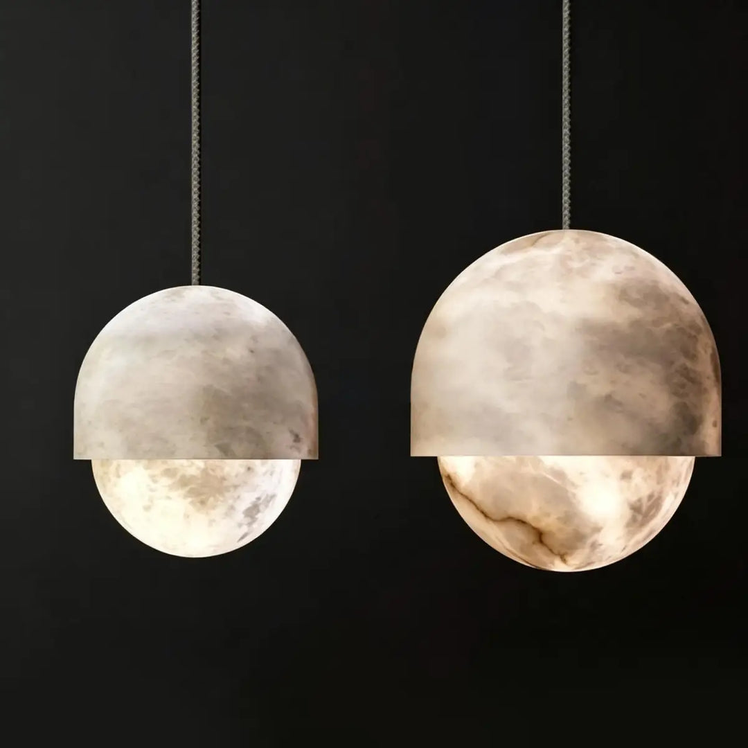 Iora Dome Alabaster Pendant Lamp 6