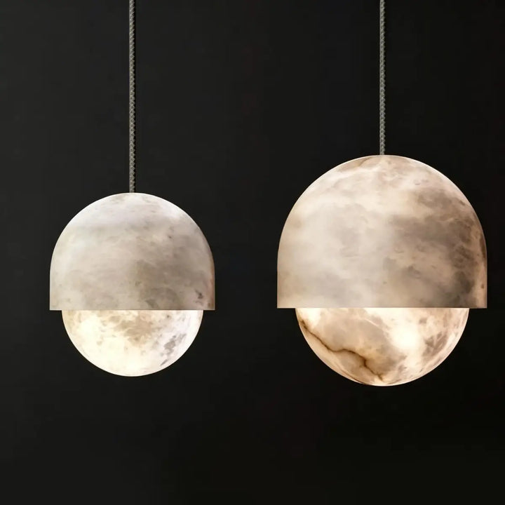 Iora Dome Alabaster Pendant Lamp 6