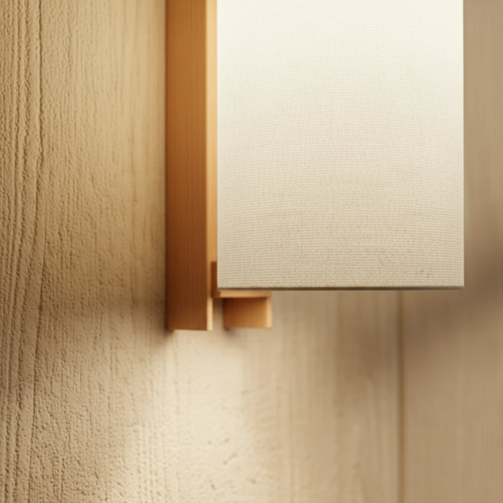 Japanische Leinen-Wandlampe