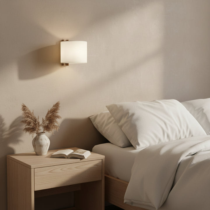 Japanische Leinen-Wandlampe