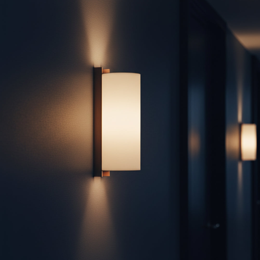 Japanische Leinen-Wandlampe