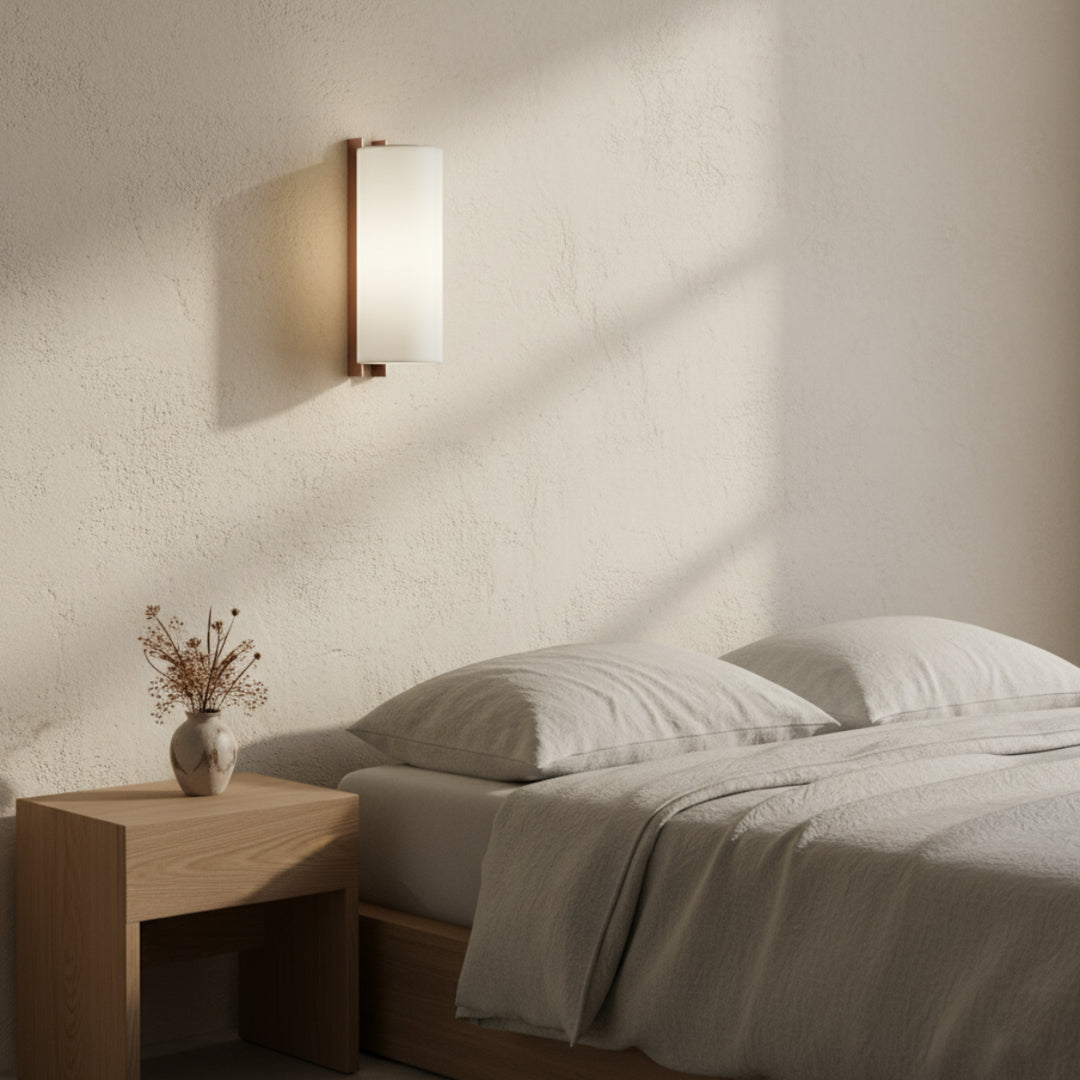 Japanische Leinen-Wandlampe