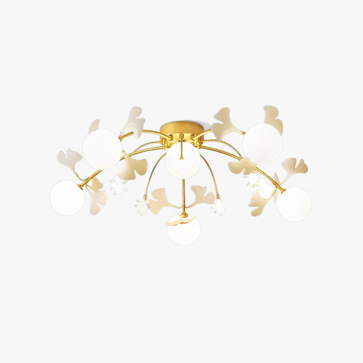 Jaro Glass Ginkgo Ceiling Lamp 1