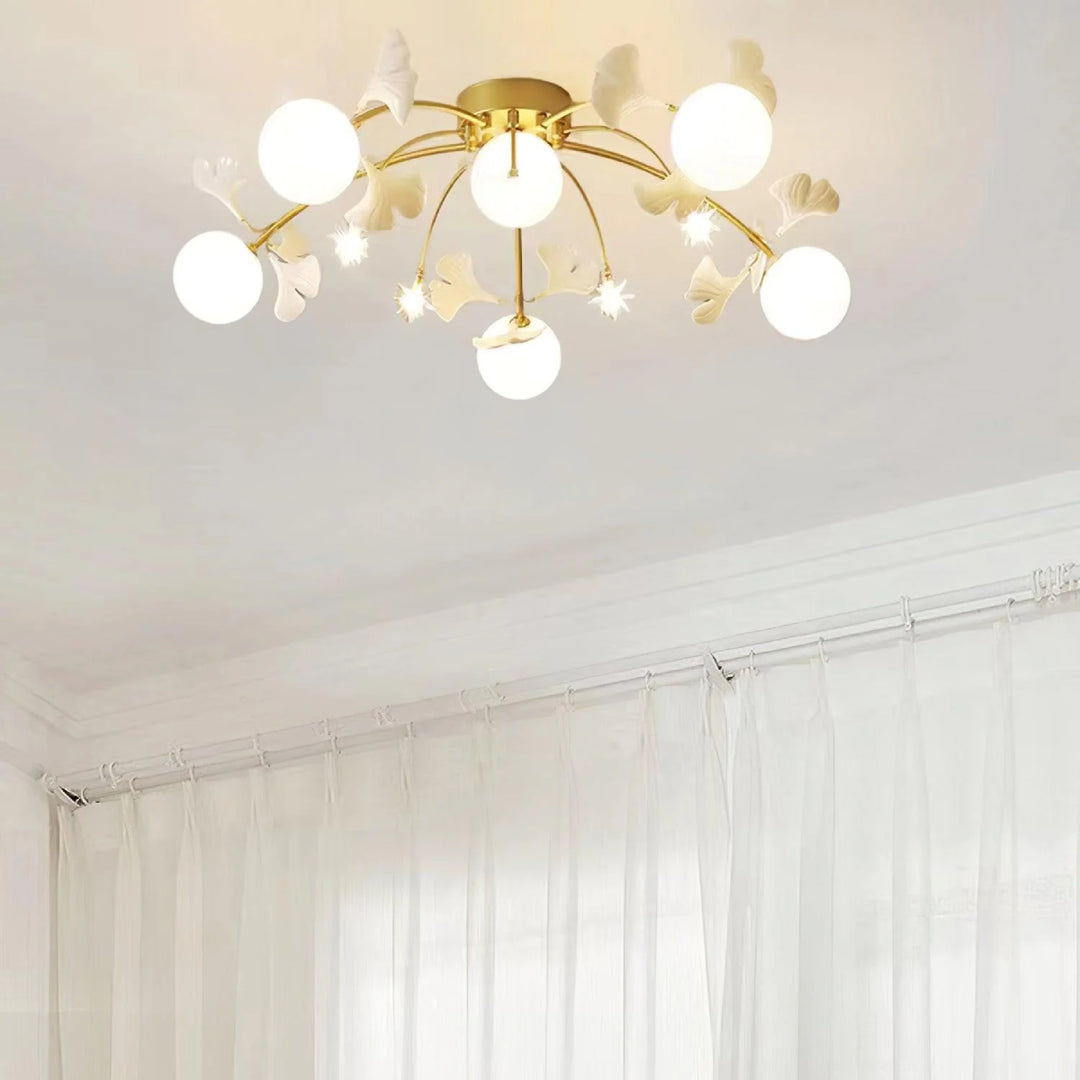 Jaro Glass Ginkgo Ceiling Lamp 11