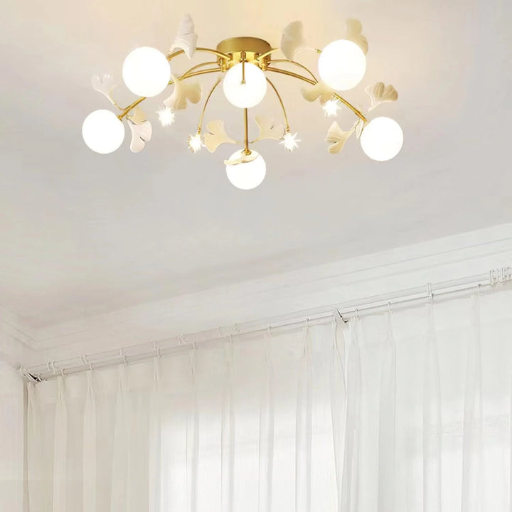 Jaro Glass Ginkgo Ceiling Lamp 11