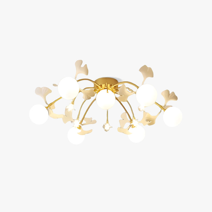 Jaro Glass Ginkgo Ceiling Lamp 3