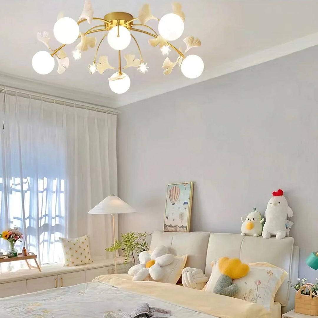 Jaro Glass Ginkgo Ceiling Lamp 8