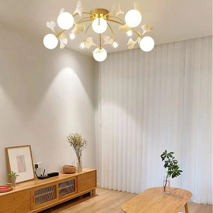 Jaro Glass Ginkgo Ceiling Lamp 9
