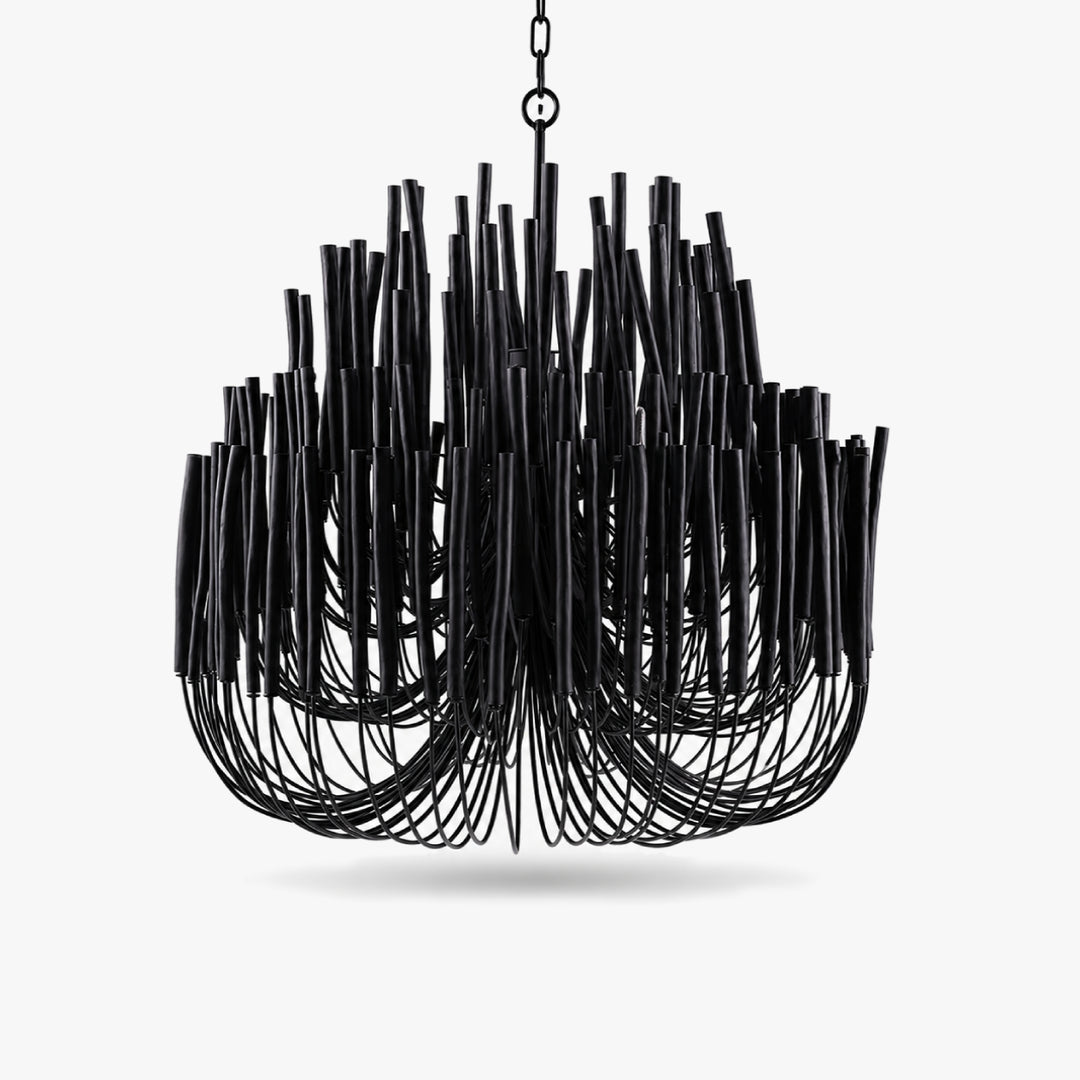 Kavor Wood Rod Chandelier 12
