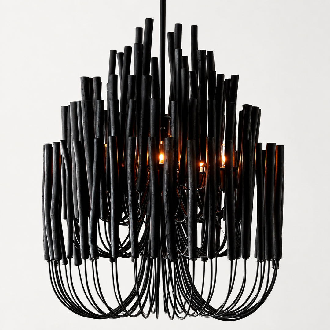 Kavor Wood Rod Chandelier 16