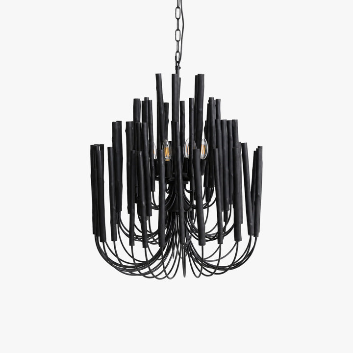 Kavor Wood Rod Chandelier 8