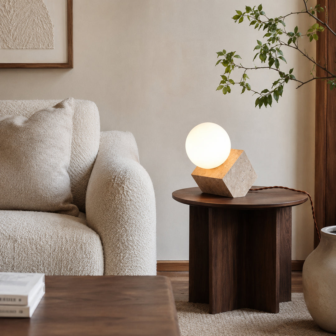 Kavrelune Travertine Table Lamp 2