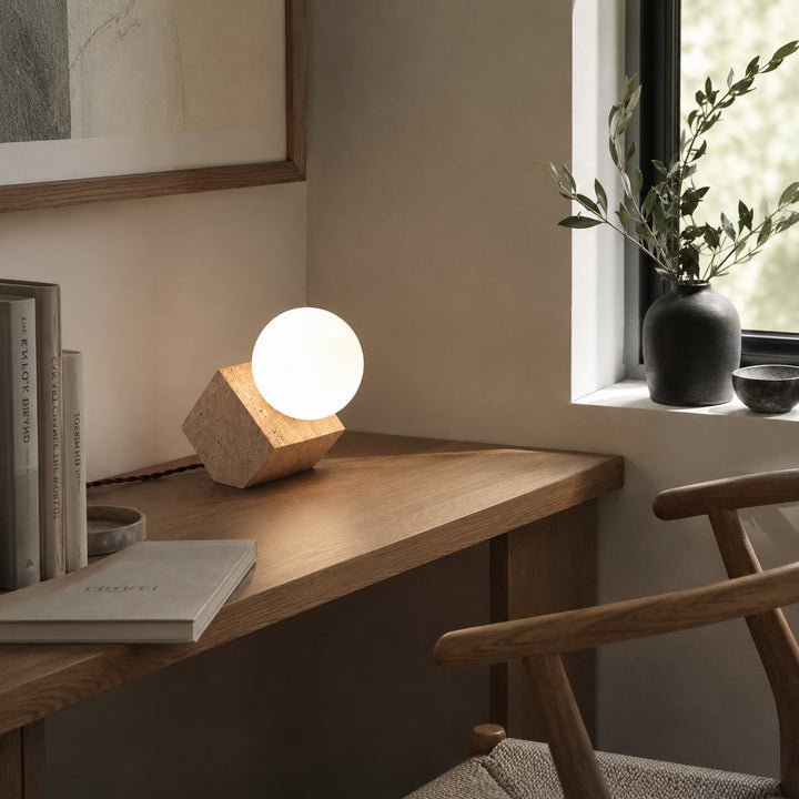 Kavrelune Travertine Table Lamp 3