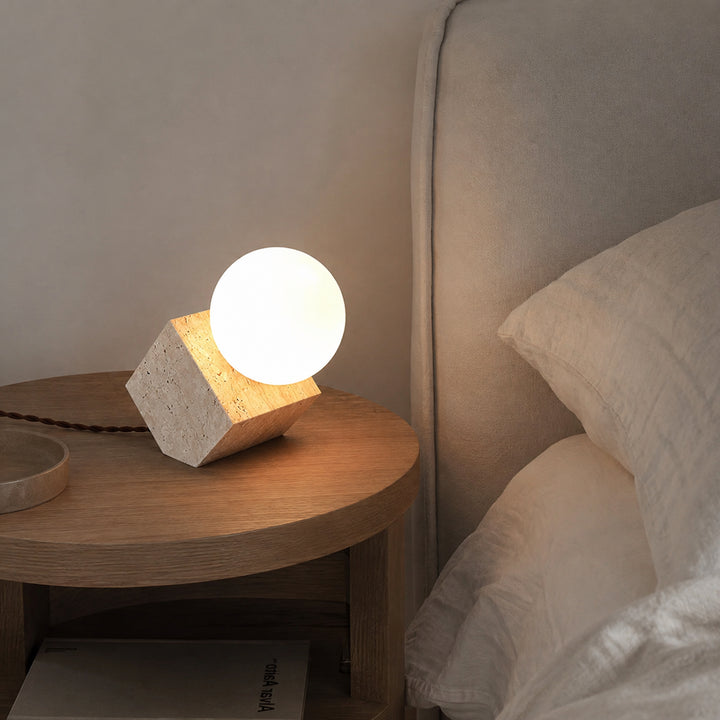 Kavrelune Travertine Table Lamp 4