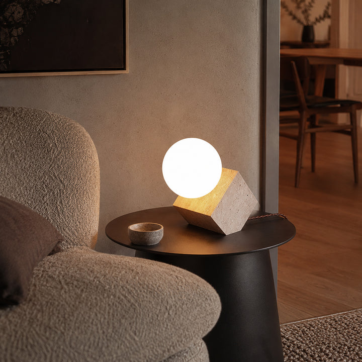 Kavrelune Travertine Table Lamp 5