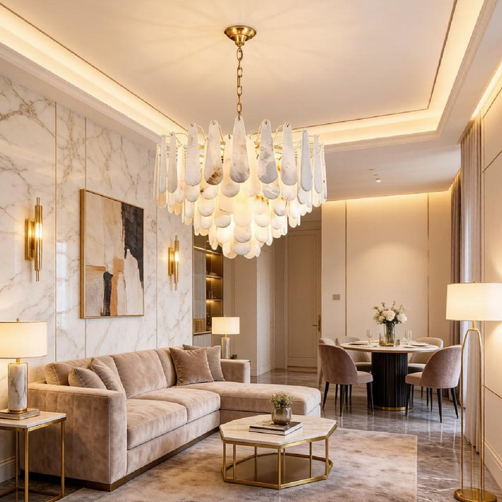 Leon Alabaster Chandelier 6