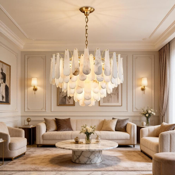Leon Alabaster Chandelier 7