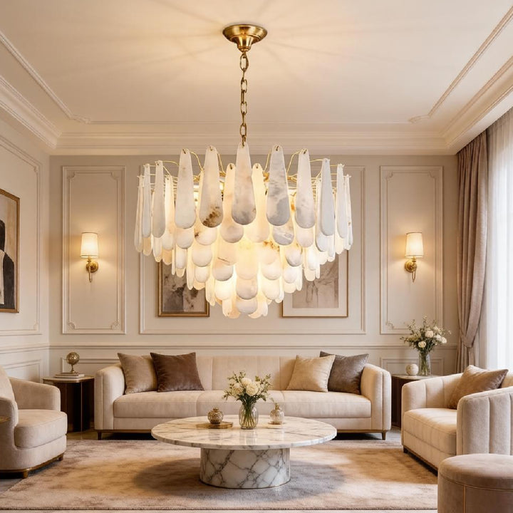 Leon Alabaster Chandelier 9