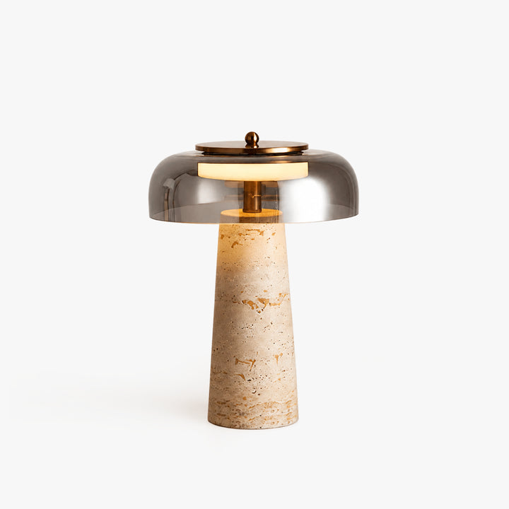 Leravune Travertine Glass Table Lamp 10