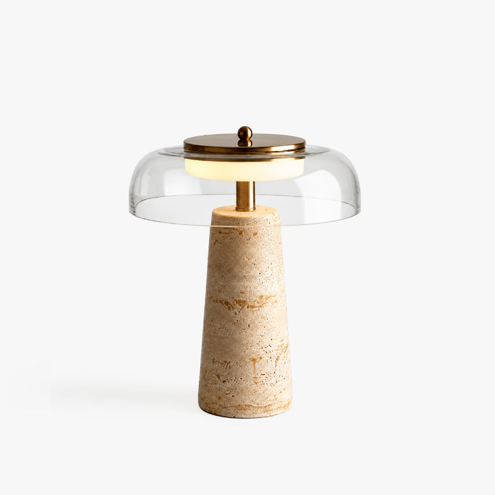 Leravune Travertine Glass Table Lamp 12