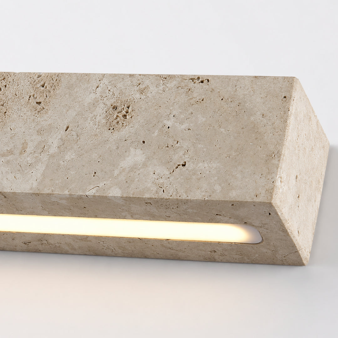 Lervane Travertine Linear Wall Lamp 11