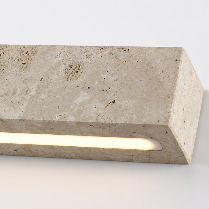 Lervane Travertine Linear Wall Lamp 11