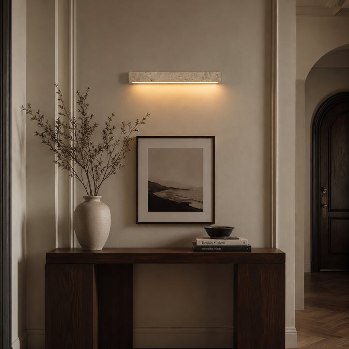 Lervane Travertine Linear Wall Lamp 3