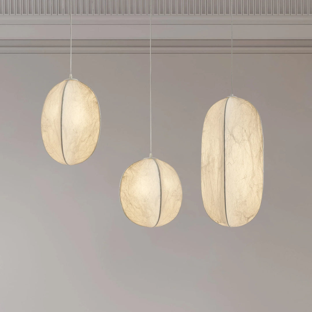 Lilian Silk Sphere Pendant Lamp 6