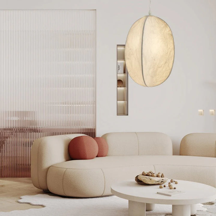 Lilian Silk Sphere Pendant Lamp 7