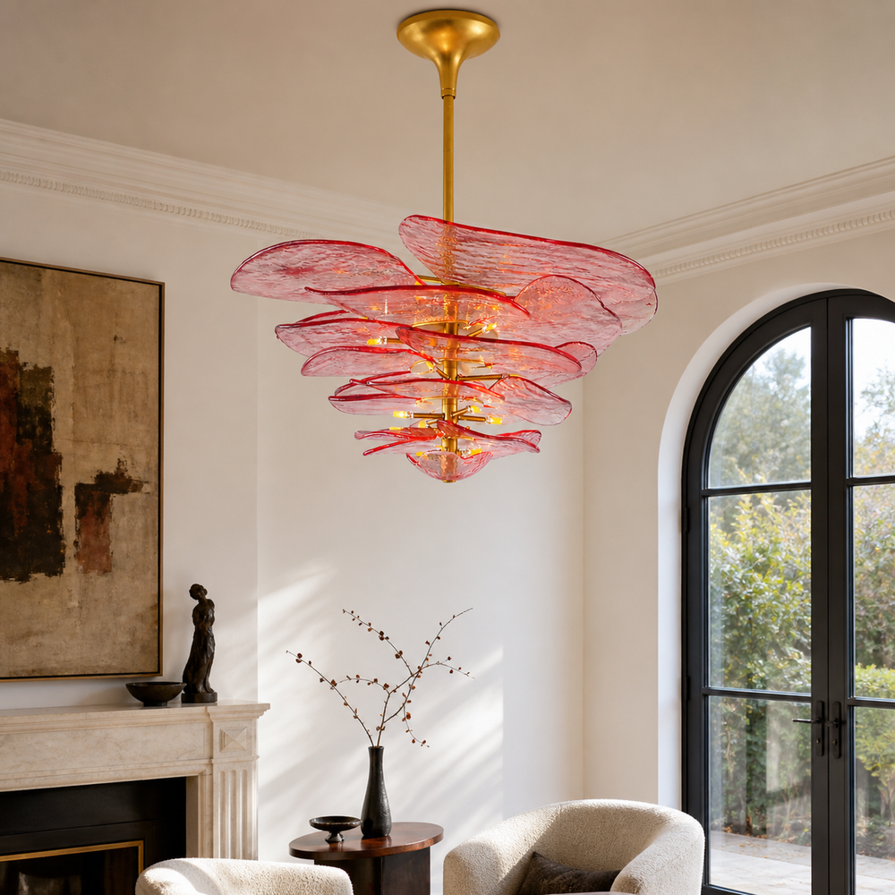 Lilypad Glass Chandelier 14