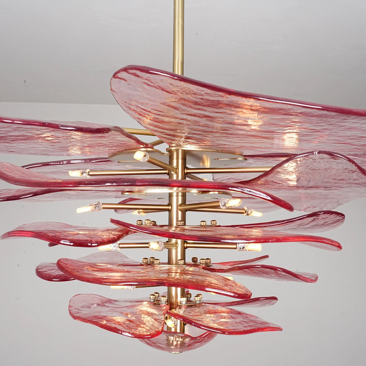 Lilypad Glass Chandelier 4