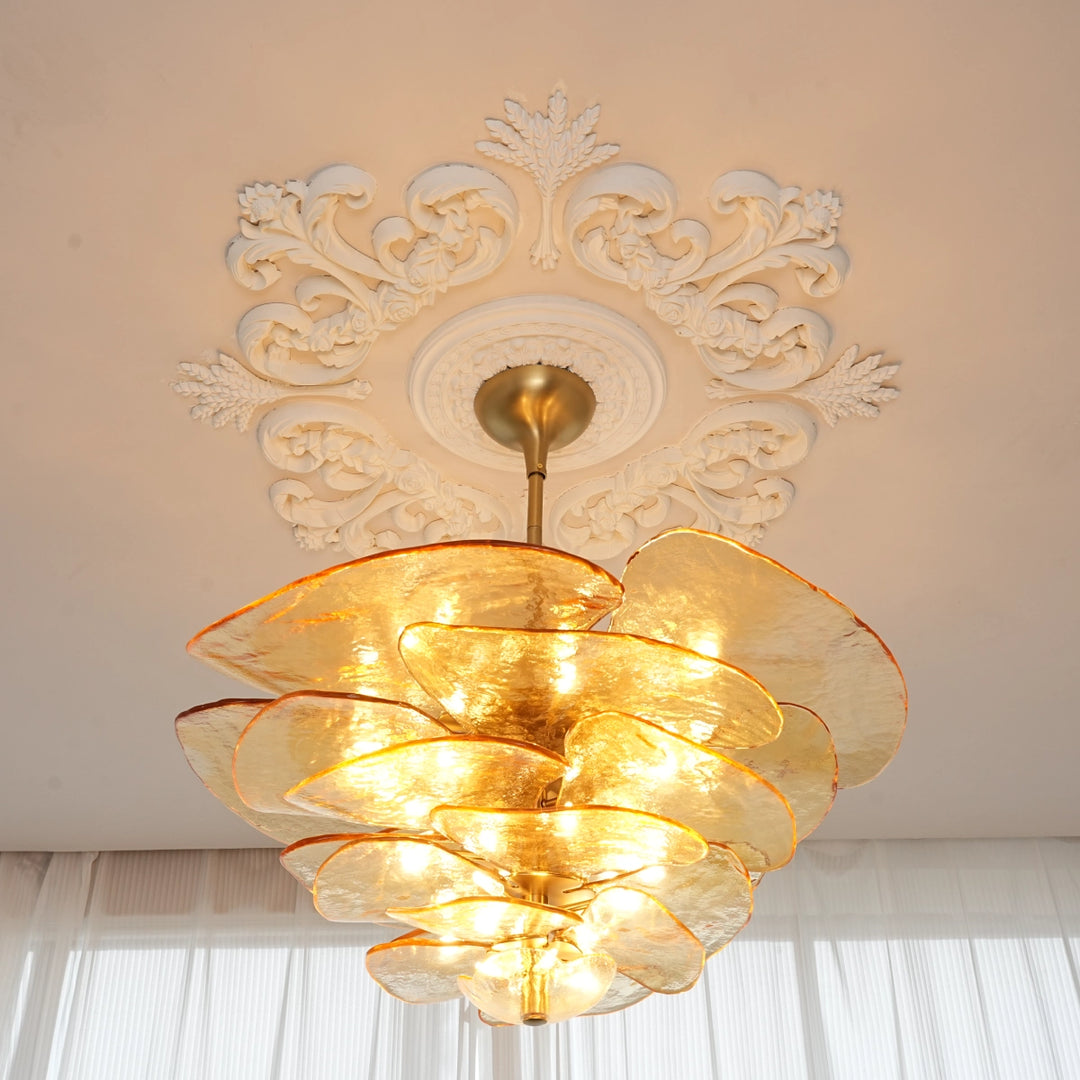 Lilypad Glass Chandelier 6
