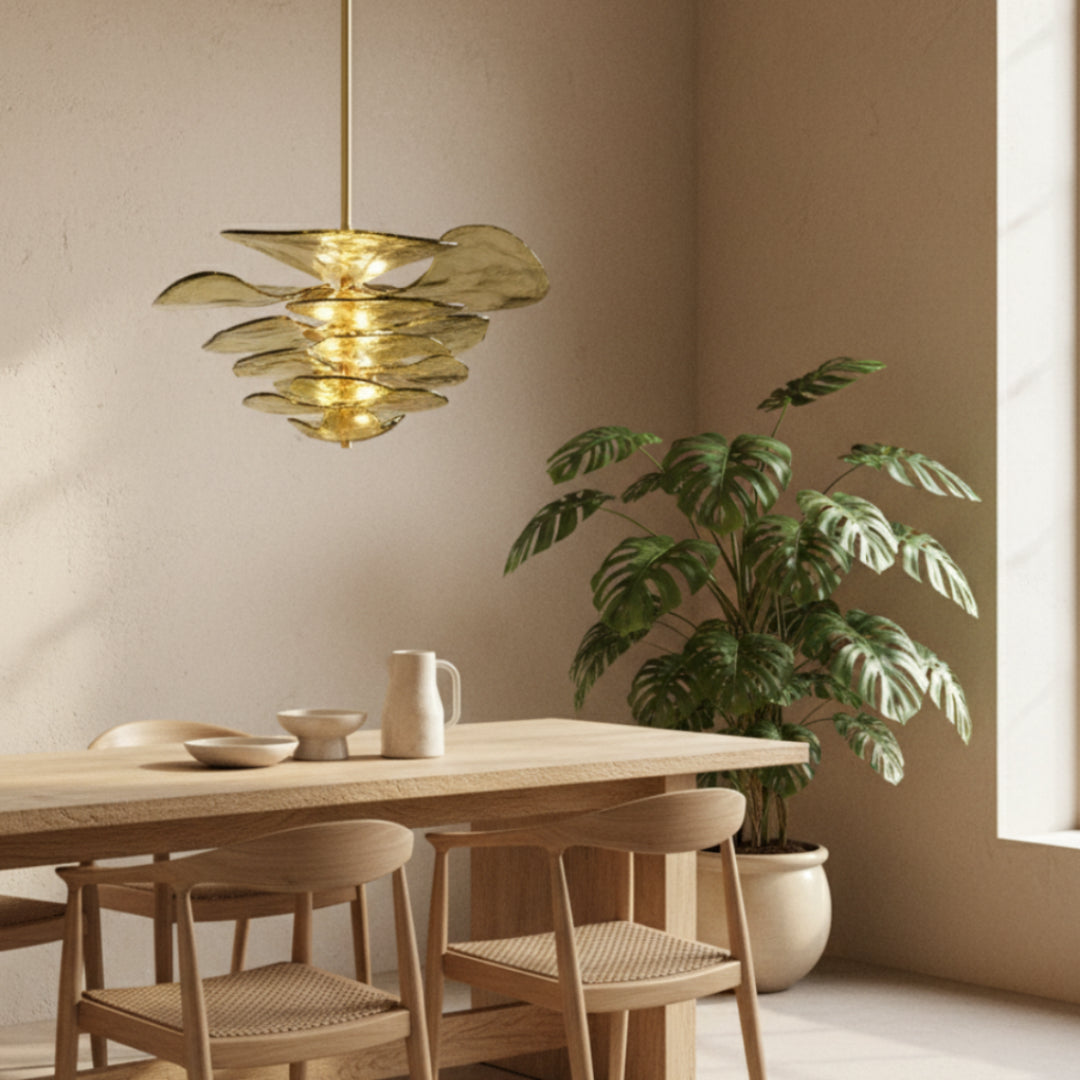 Lilypad Murano Glass Chandelier