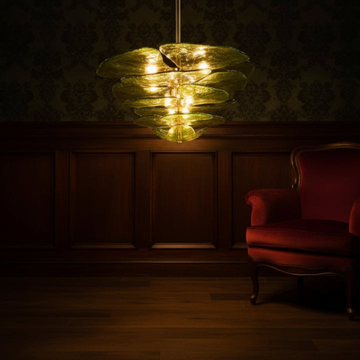 Lilypad Murano Glass Chandelier