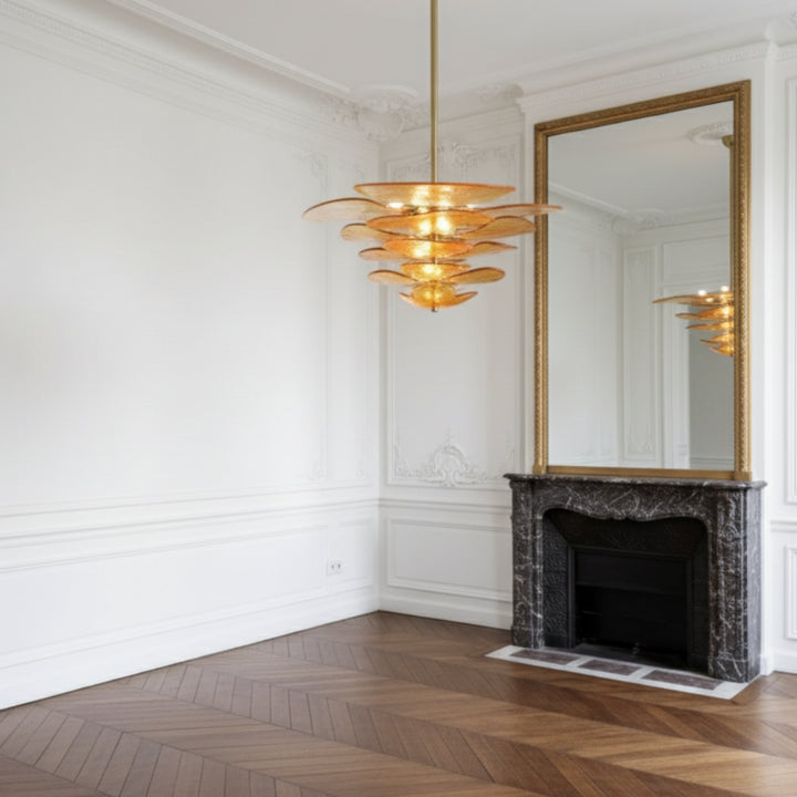 Lilypad Murano Glass Chandelier