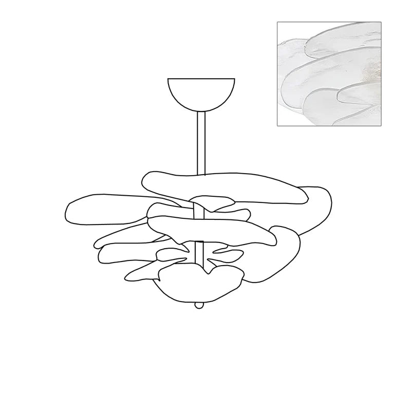 Lilypad Murano Glass Chandelier