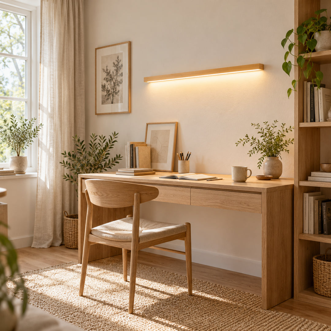 Linvarel Linear Wood Wall Light 1