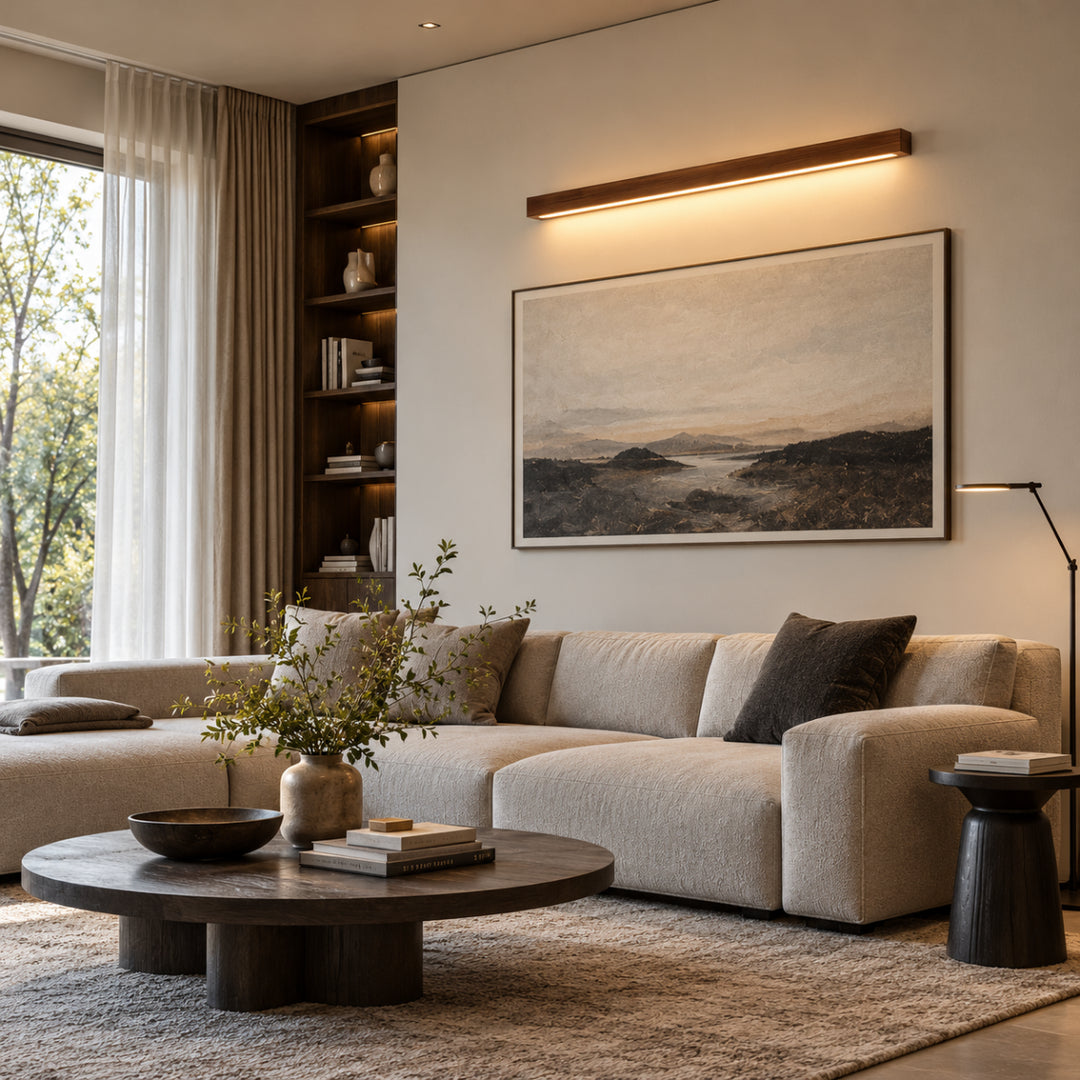 Linvarel Linear Wood Wall Light 5