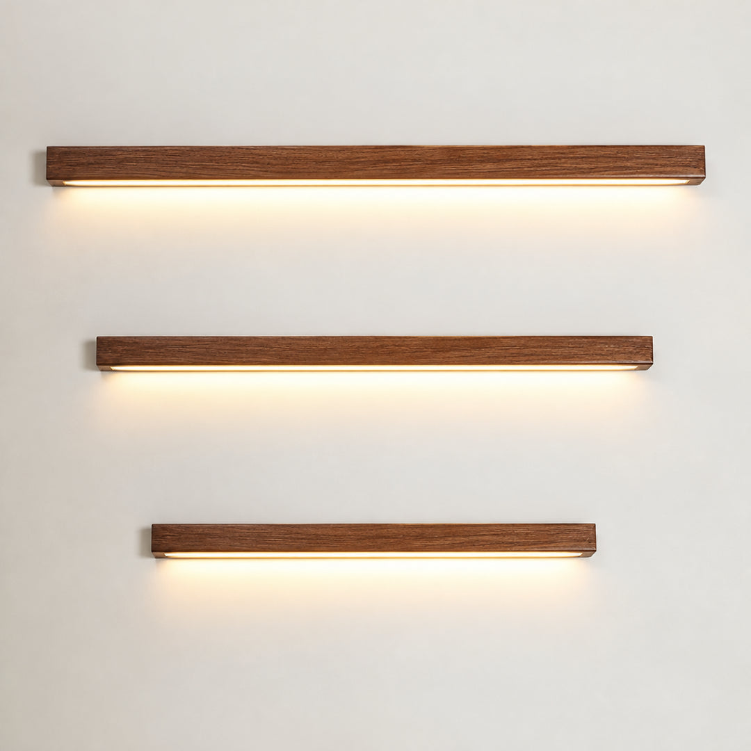 Linvarel Linear Wood Wall Light 9