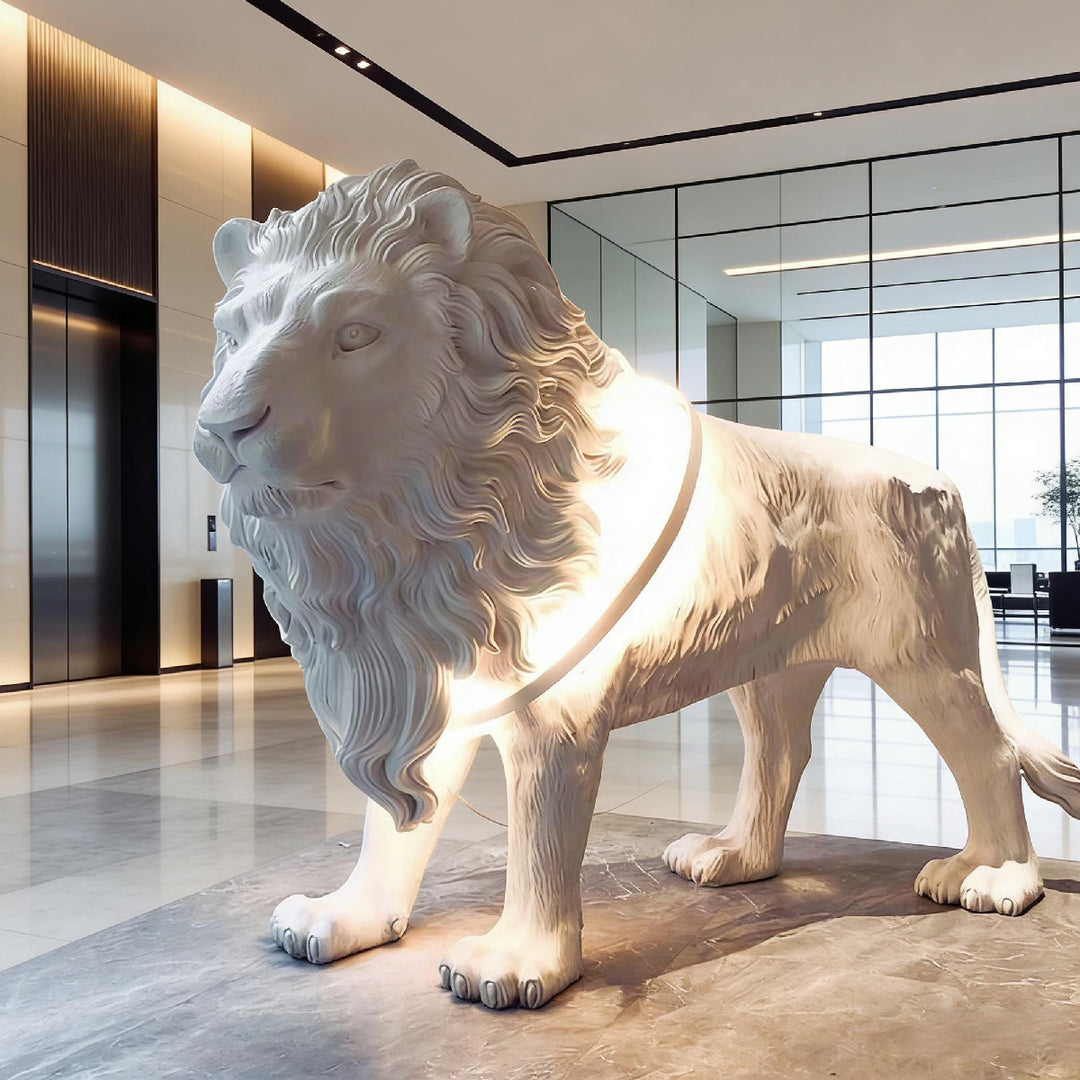 Lion Sculpture Floor Lamp 11