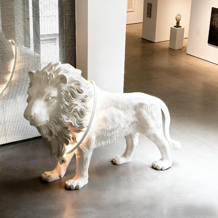 Lion Sculpture Floor Lamp 12
