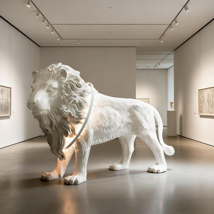 Lion Sculpture Floor Lamp 6