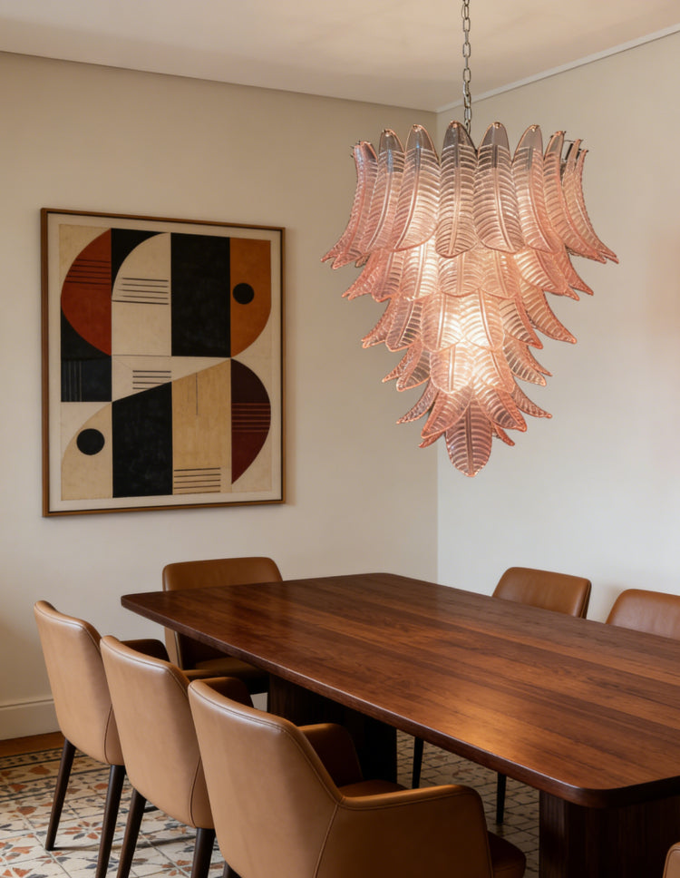 Liora Leaf Murano Glass Chandelier 2