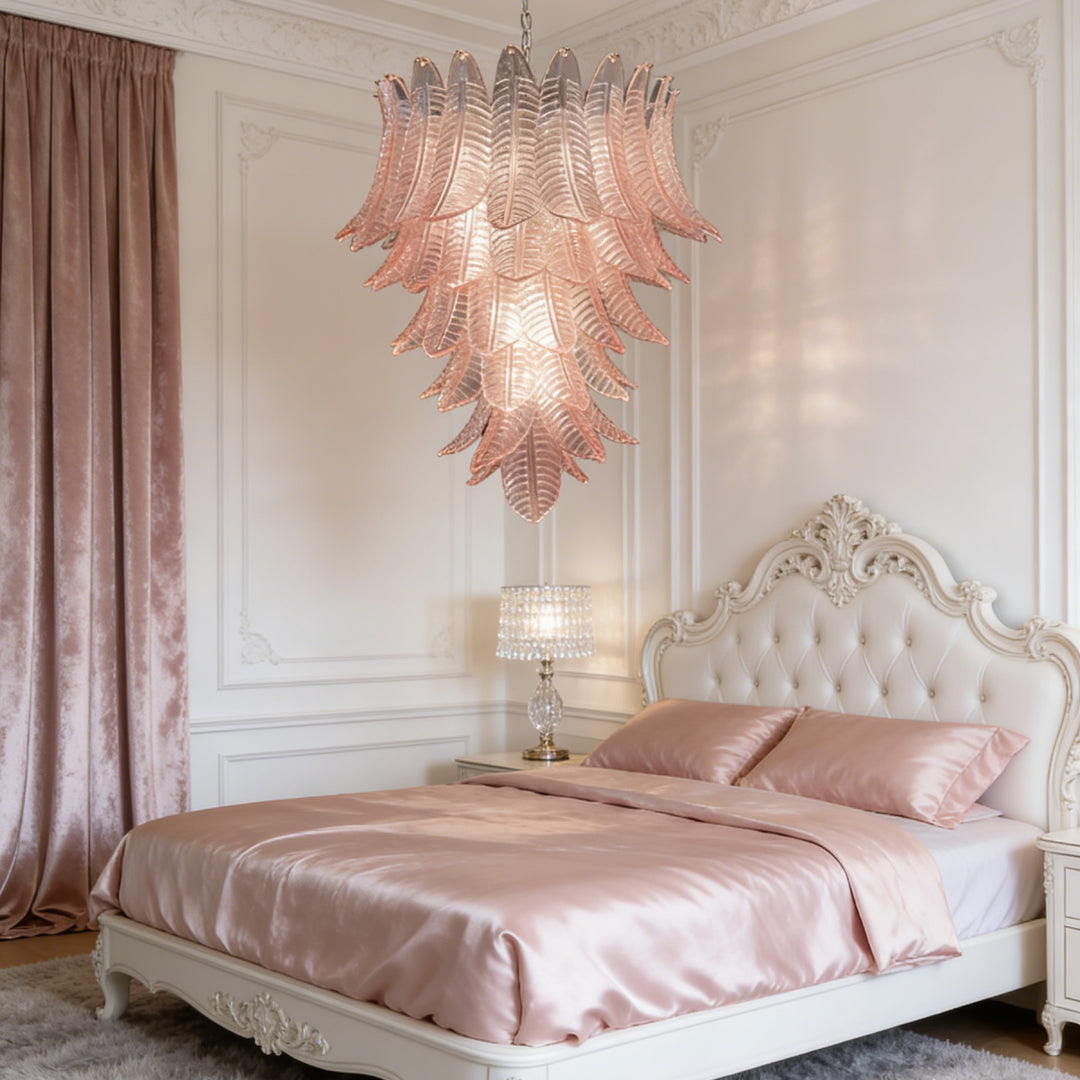 Liora Leaf Murano Glass Chandelier 3