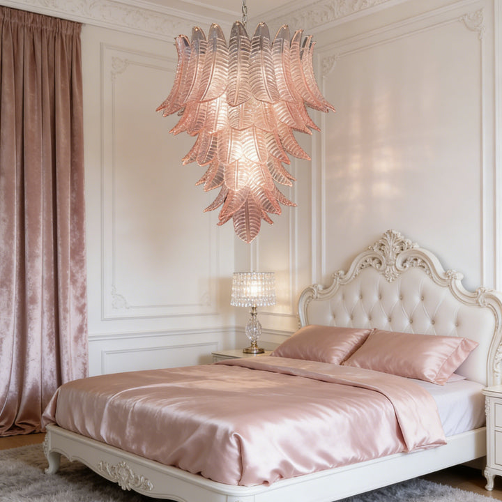 Liora Leaf Murano Glass Chandelier 3